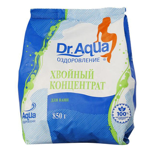 Соль морская для ванн хвойный концентрат 850г. Dr.Aqua (1/18)