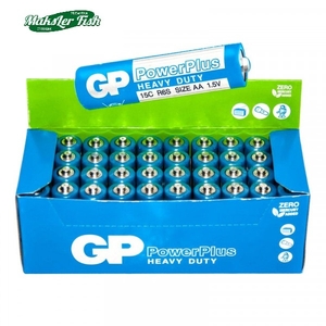 R6 GP PowerPlus AA Shrink 4 Heavy Duty 1.5V (40/200/1000)