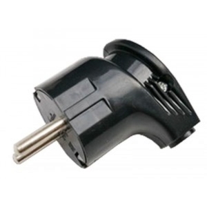 Вилка Smartbuy угловая с заземл.черная 16A 250В (SBE-16-P02-b) (5/50)