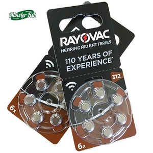 ZA312 Varta (RAYOVAC) BL6 (для слуховых аппаратов) (6/60)