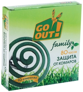 Спирали от комаров GO OUT (24)