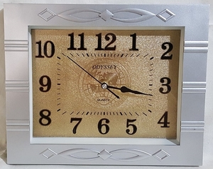 Часы настенные пластик, 32х25см (9027D-S)