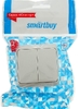 Выключатель Smartbuy 2-клав., наружный, 10А, белый, Юпитер (SBE-03w-10-SW2-0) 35980