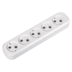 Колодка Smartbuy 5 гнезд 10А/2,2кВт без заземления (SBE-10-5-00-N)