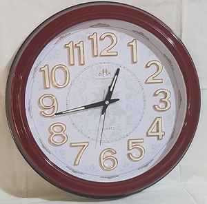 Часы настенные пластик, D=43см, белый (805-Т)