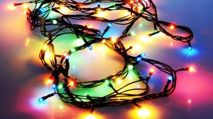Гирлянда RGB (мультиколор), черный провод, 100 LED (5/60)