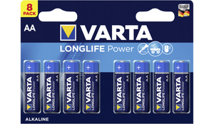 LR6 Varta POWER (HIGH ENERGY) AA BL8 Alkaline 1.5V (4906) (8/160)