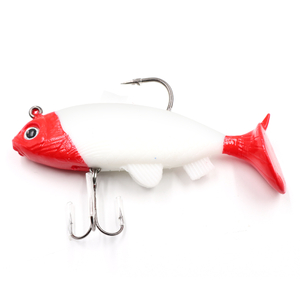 N-BEC-8009, Приманка оснащенная 2шт Namazu PVC Carp, L-80 мм, 16 г, цвет 09
