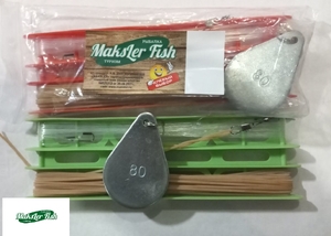 Донка резинка Maksler Fish с грузилом  80 гр