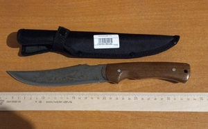 Нож охотничий, сталь 65Х13, чехол, 1711