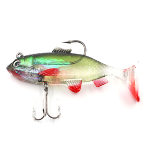 N-BEC-10004, Приманка оснащенная 2шт Namazu PVC Carp, L-100 мм, 31 г, цвет 04