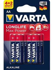 LR6 Varta MAX POWER AA BL6 Alkaline 1.5V (4706) (6/60/300)