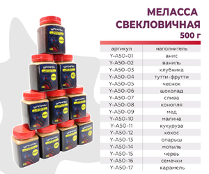 Y-MB-11, Меласса свекловичная Yaman Кукуруза, 500 г