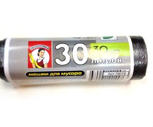 Мусорные пакеты ПНД 30л*30шт ролик ЭКО (5/50)