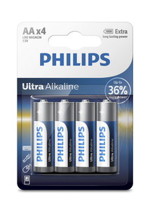 LR6 Philips Ultra Bl4 Alkaline батарейка АА, 1,5V UA (4/48/960)