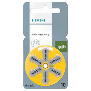 ZA10 Siemens Signia BL6 Zinc Air 1.45V (6/60/300)