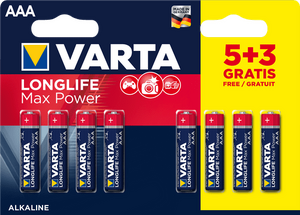 LR3 Varta MAX POWER (MAX TECH) AAA BL8 Alkaline 1.5V (4703) (8/160)