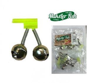 Бубенчик на хлыст Maksler Fish защелкивающийся (кратно 5шт)