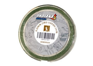 Шнур INDIANA 3 BRAID 0,28 мм 135 м зелёная (1310965)
