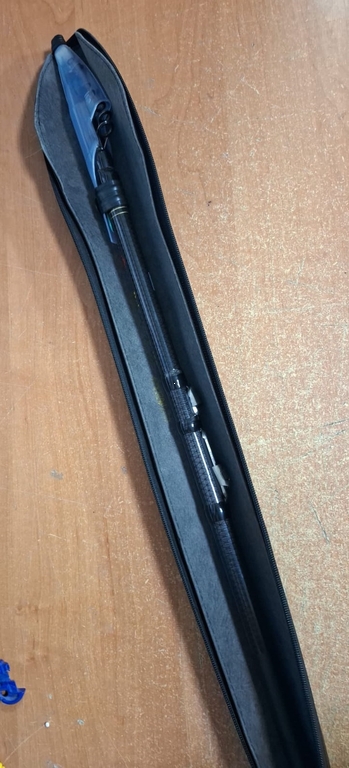 Спиннинг телескоп Mikado с/к, 10-30гр, чехол кожа, Carbon 98%, 4,5м