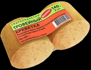 Гидропланктон "ТРОФЕЙНЫЙ" (140г*2шт) креветка