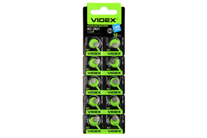 AG1 Videx 364, LR621 батарейка часовая, alkaline BL-10 (10/100)