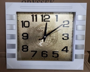 Часы настенные пластик, классика, прямоугольные, 45х35см, арт. 2890W