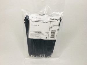 Хомут нейлоновый Smartbuy, 2,5х100, черный (SBE-CT-25-100-b)