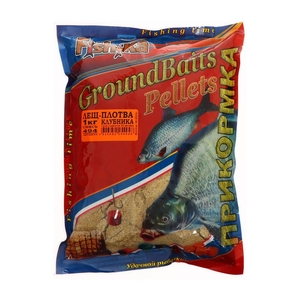 Прикормка Fish.ka Лещ-Плотва КЛУБНИКА смесь, 1 кг (10) (494)