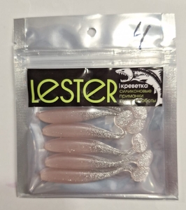 Cиликоновая приманка LESTER 6шт, 6,5см, рыбка #4