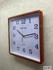 Часы настенные пластик, 25*25см, коричневый (903)