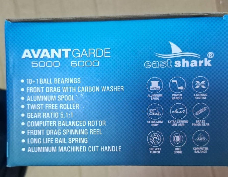 Катушка EastShark Avantgarde 6000, 10+1 подшипн., 5.1:1