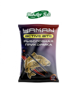 Y-AB-18, Прикормка Yaman Active Bite Лещ-Плотва Big Fish, цв. чёрный, 900 г (1/15)