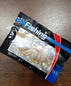 Силикон Fishing рыбка перламутр с блестками 10шт, 6,5см