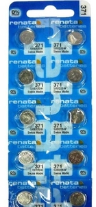Renata R 371 10 ШТУК НА БЛИСТЕРЕ (SR 920 SW,бат-ка для часов) (100) 