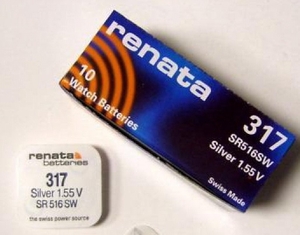 Renata R 317 SR516SW  Silver Oxide 1.55V CH (10/100)