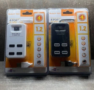 Разветвитель на 4 порта (USB hub), шнур 1,2м, P-1601