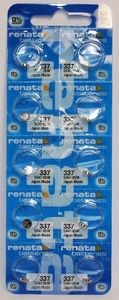 Renata R 337 10 ШТ НА БЛИСТЕРЕ (SR 416 SW,бат-ка для часов) (100)