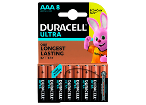 LR3 Duracell Ultra Power BL8 (батарейка,1.5В, ААА) (8/80)