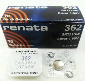 Renata 362 Silver Oxide 1.55V (10/100)