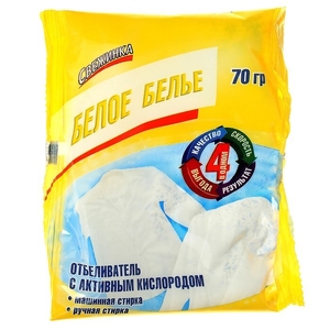 Отбеливатель Свежинка с активным кислородом Белое бельё 70гр (1/30)