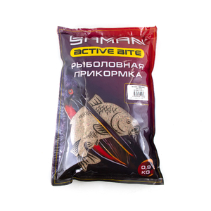 Y-AB-02, Прикормка Yaman Active Bite Карась (чеснок), цв. микс, 900 г (1/15)