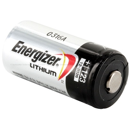 CR 123A  Energizer BL1 Lithium 3V (1/6/60)