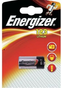 CR 123A  Energizer BL1 Lithium 3V (1/6/60)