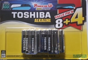 LR3 TOSHIBA BL12 Alkaline ААА (12/72)