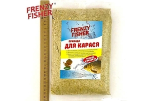 Прикорм Frenzy Fisher (UA) 0.75кг, КАРАСЬ чеснок-креветка (криль) (1/25)