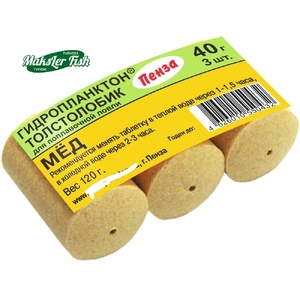 Технопланктон "Гидропланктон" (40г*3шт) мед