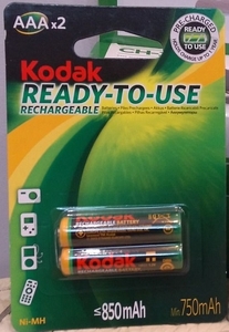 Аккумулятор KODAK R03 Bl-2 850 mA (20)