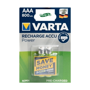 Аккумулятор бытовой Varta R3 AAA BL2 NI-MH R2U 800mAh (2/20)