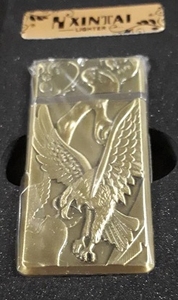 Зажигалка газовая, чеканка, в подарочной упаковке, S241 (4431)